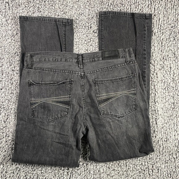 Express Jeans Relaxed Boot Cut Charcoal Black Gray Men's Size 36 x 32 - Picture 1 of 9